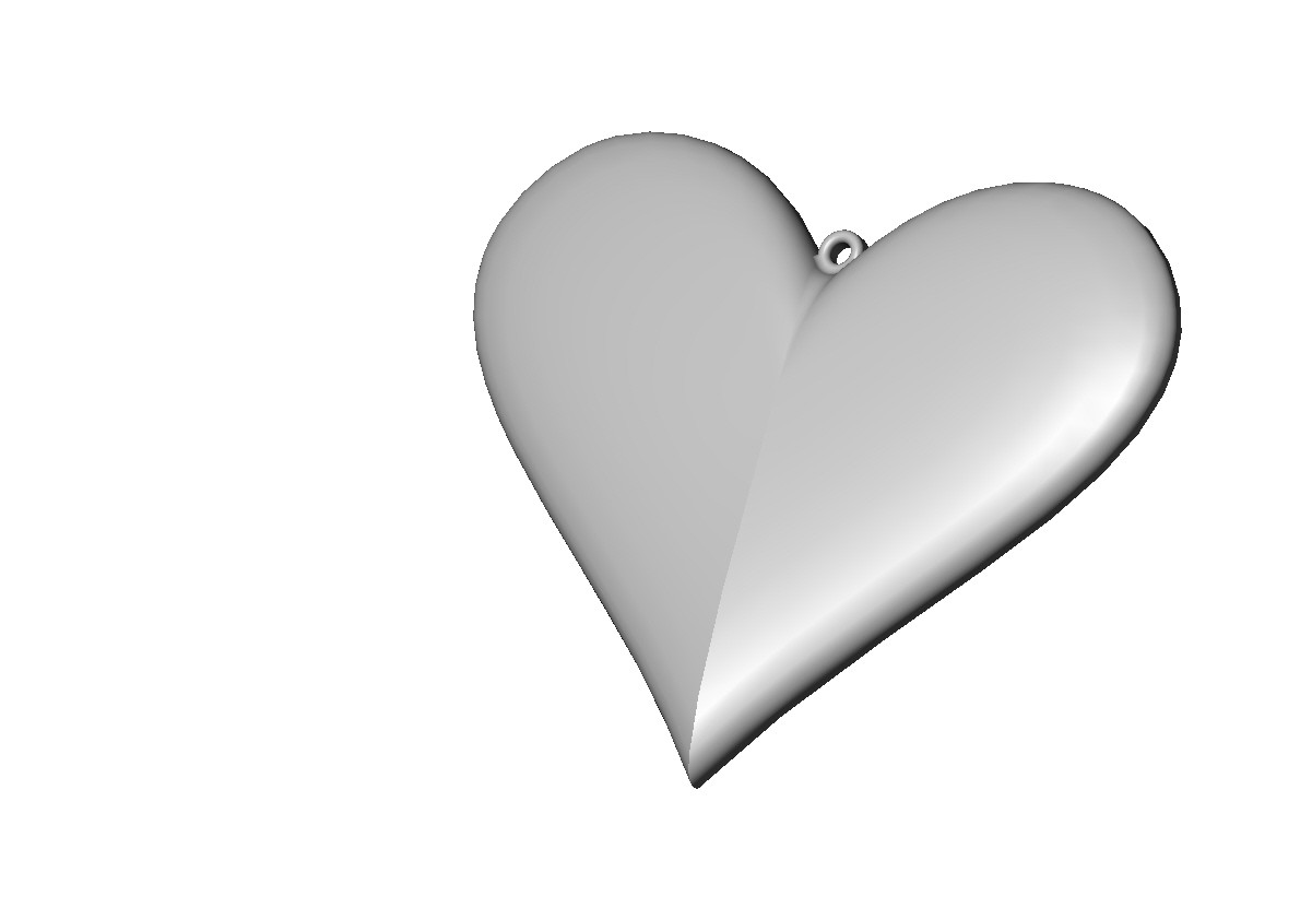 STL file Looped Heart Pendant・3D printing idea to download・Cults